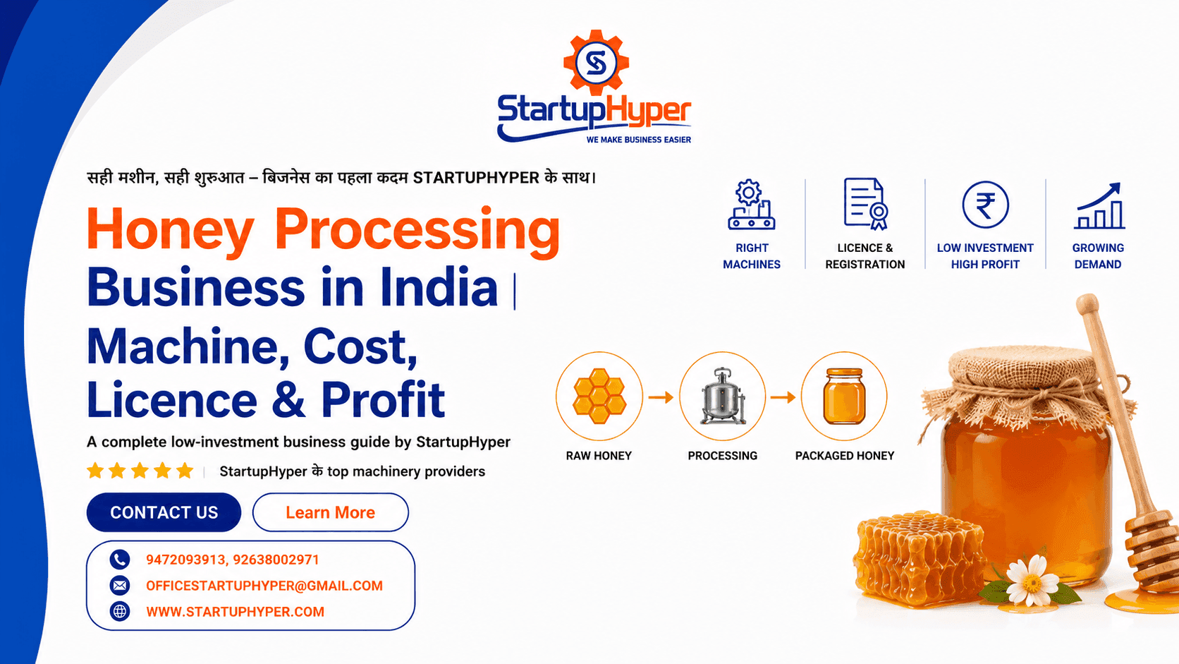 Honey Processing Business in India | Machine, Cost, Licence & Profit