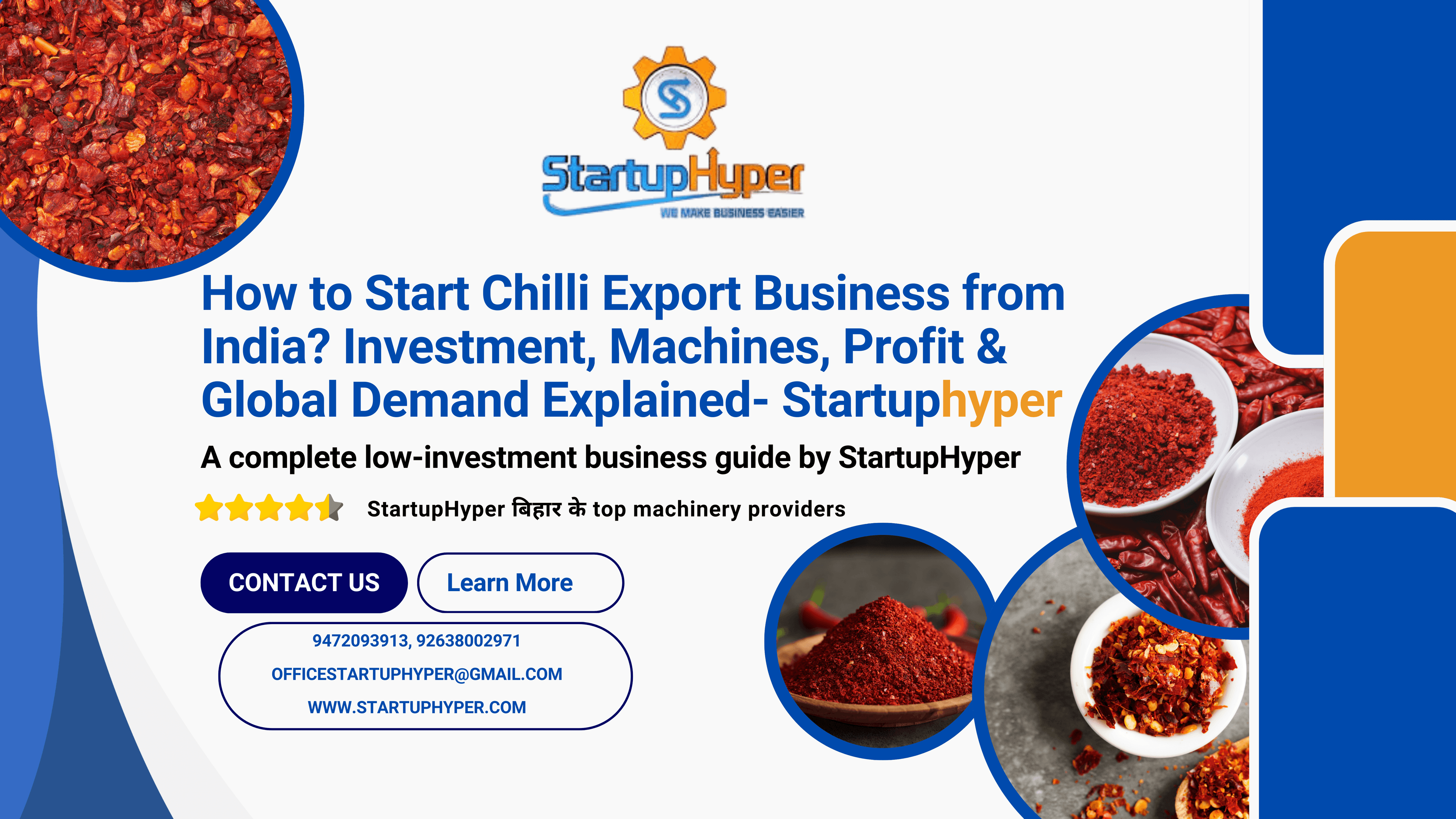 How to Start Chilli Export Business from India? Investment, Machines, Profit & Global Demand Explained- Startuphyper