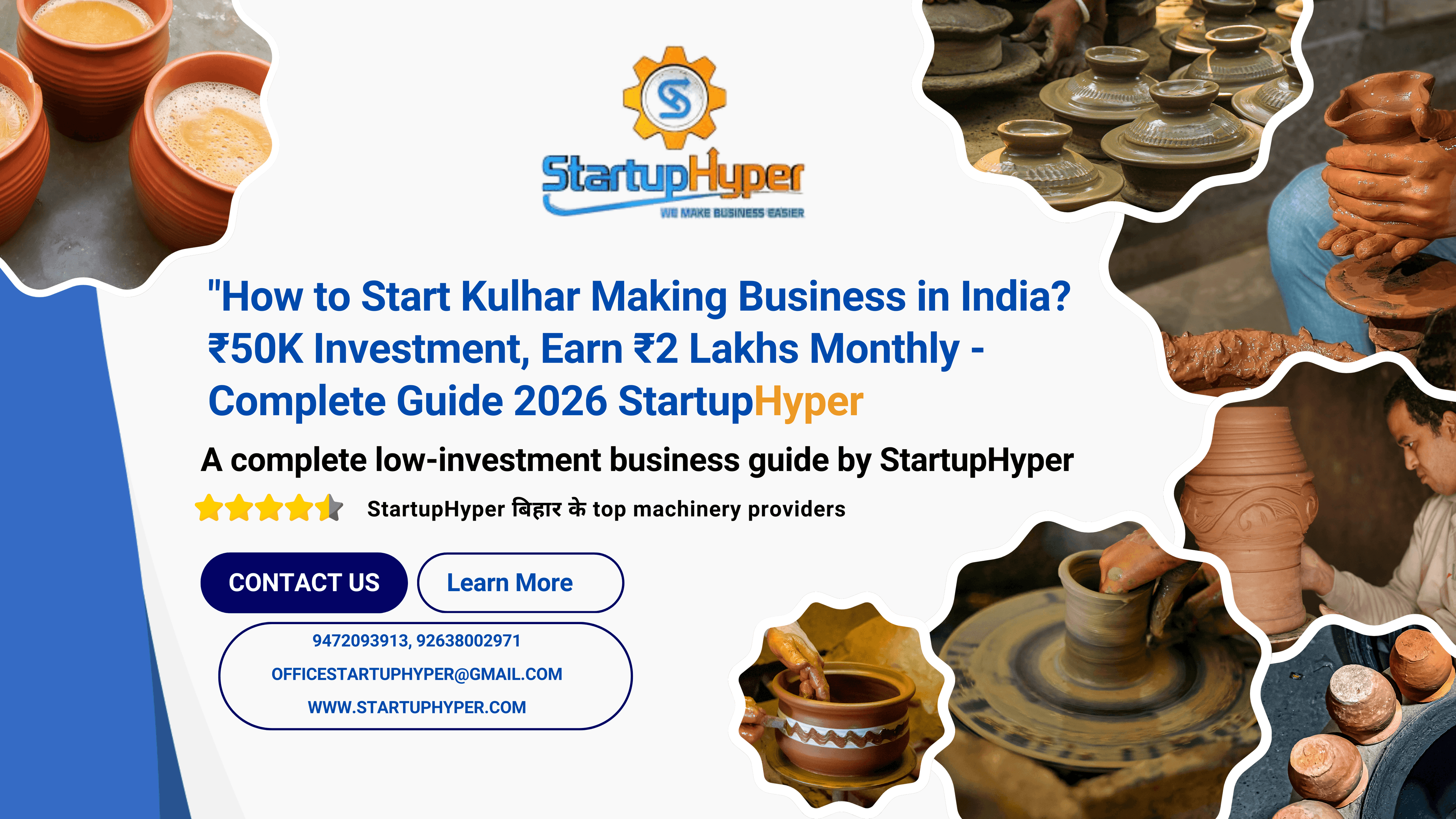 How to Start Kulhar Making Business in India? ₹50K Investment, Earn ₹2 Lakhs Monthly - Complete Guide 2026