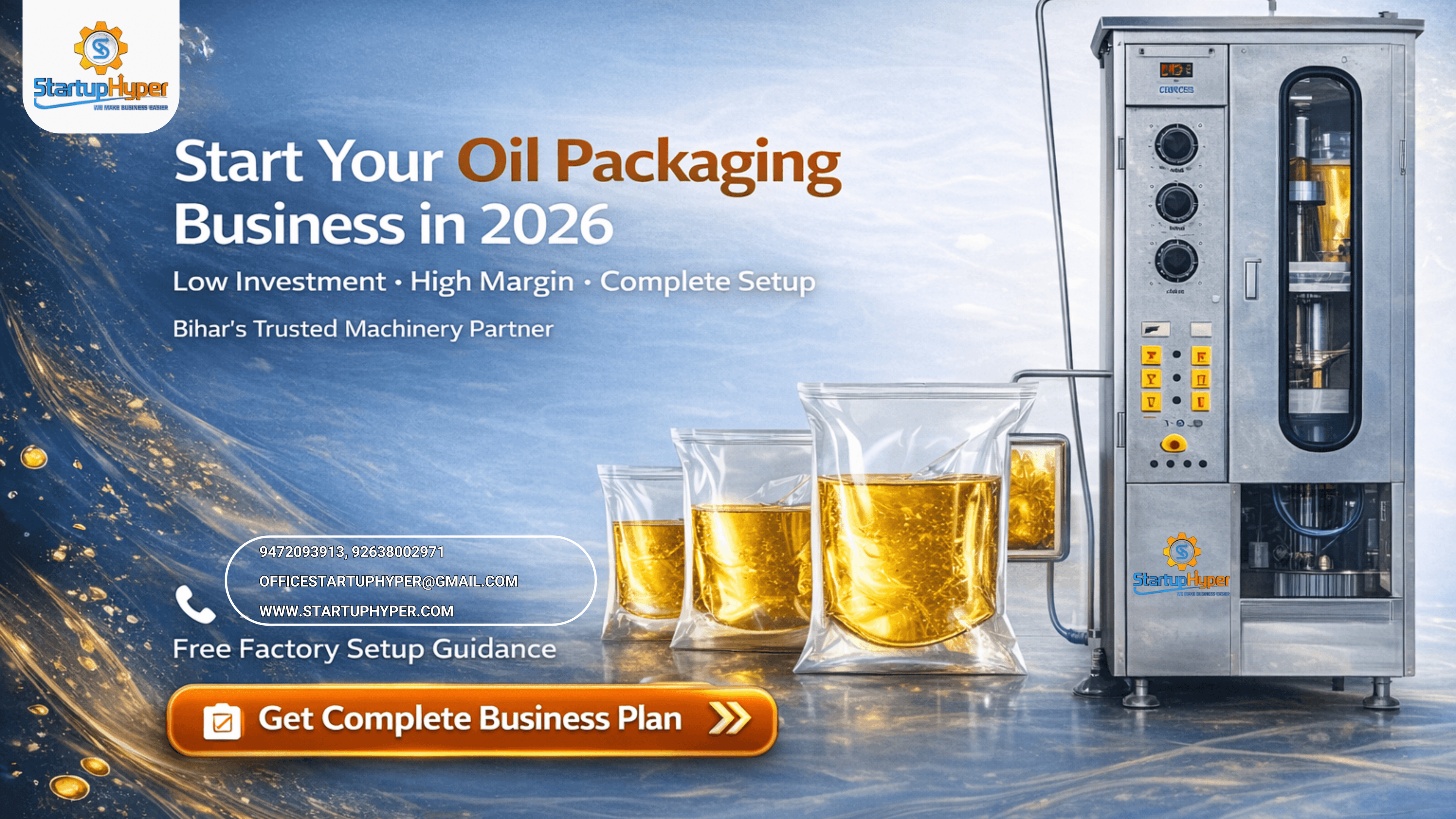 Oil Packaging Machine: Types, Price in India, Working & Complete Business Guide (2026)-Startuphyper